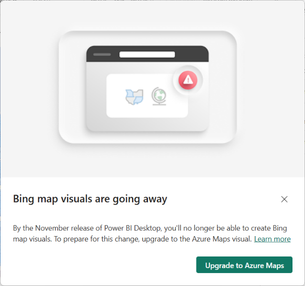 Bing Maps going away in Power BI