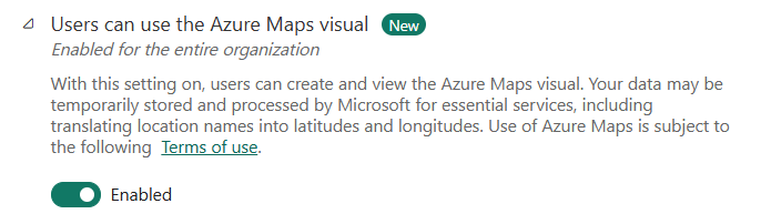 users can use azure maps in power bi